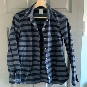 GAP Striped Boyfriend Button Down XS